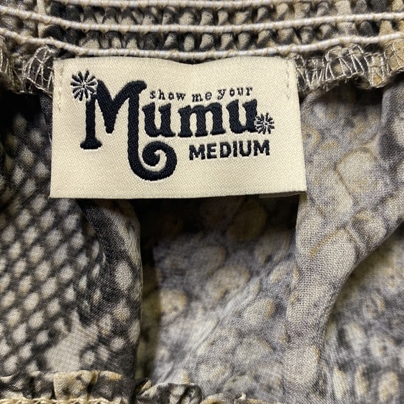 Show Me Your MuMu Snake Print Ruffled Blouse - Picture 6 of 6